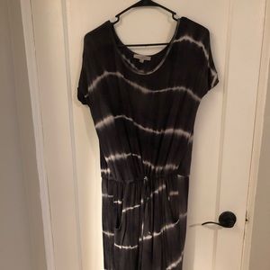 Grey tie dye dress